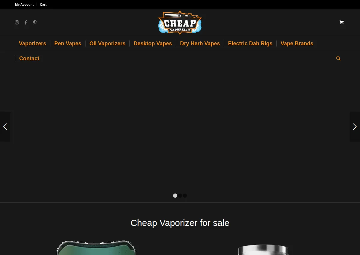 Store homepage