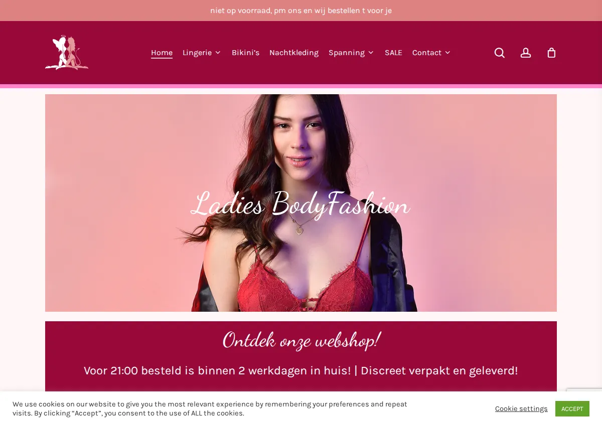 Store homepage