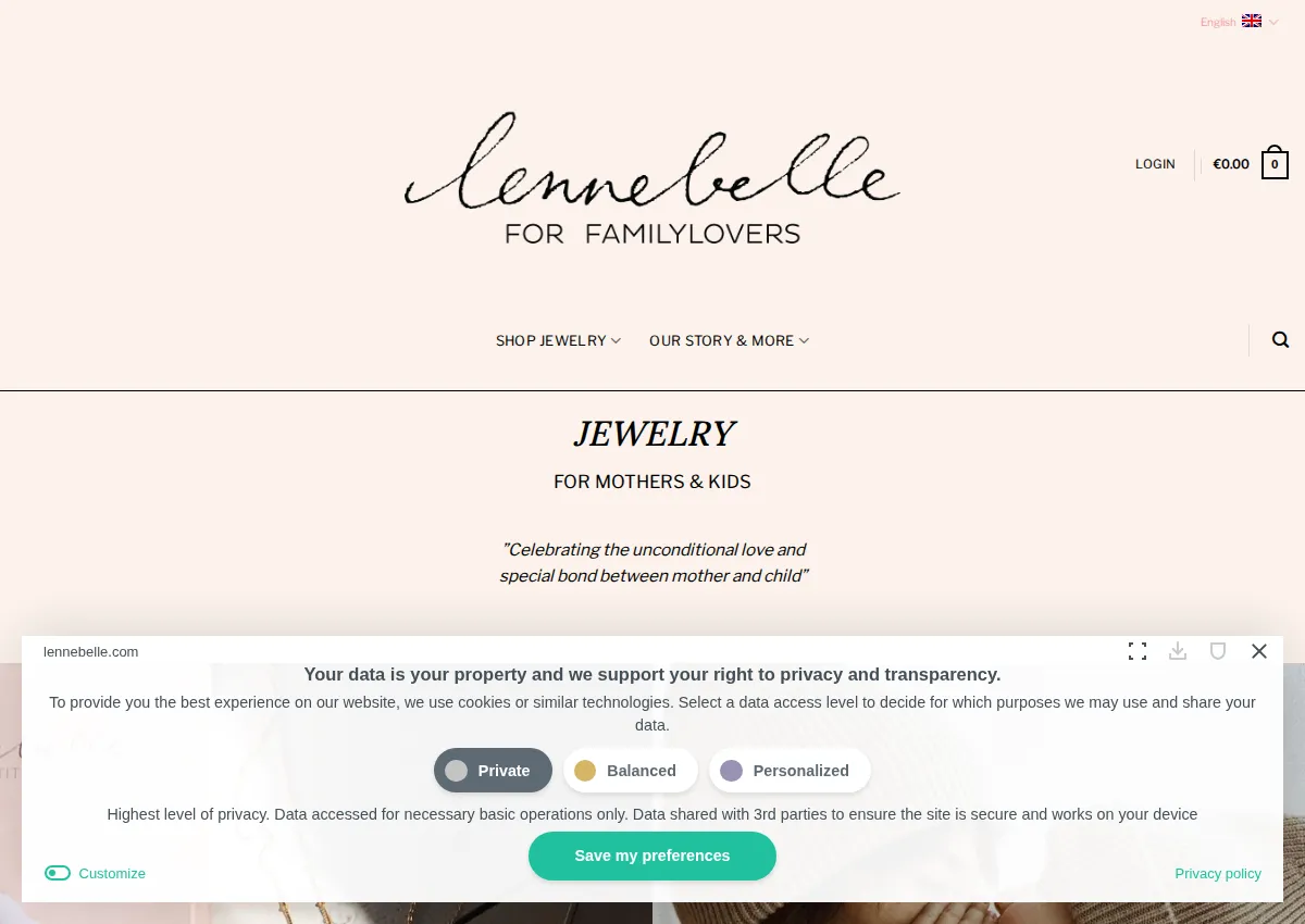 Store homepage
