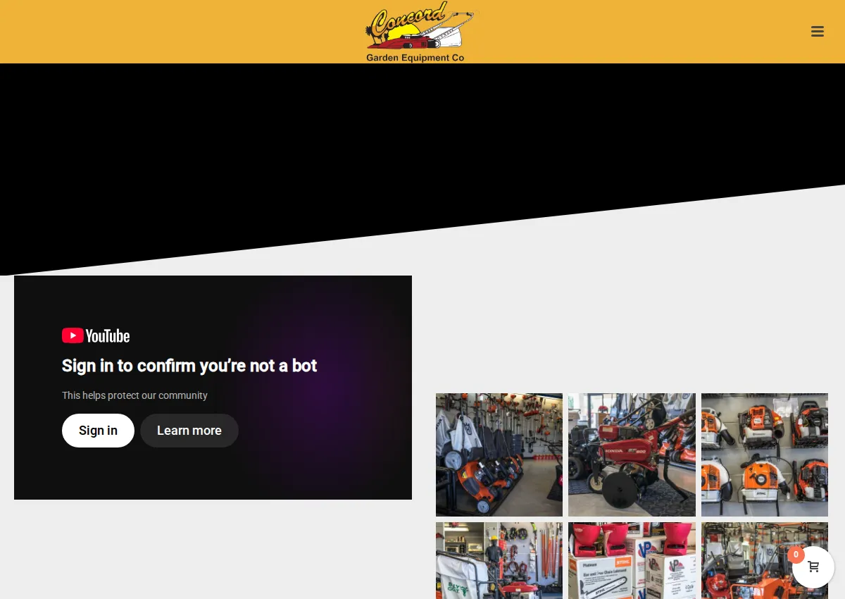 Store homepage
