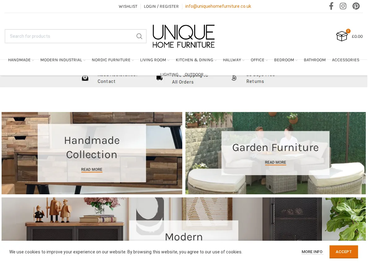 Store homepage