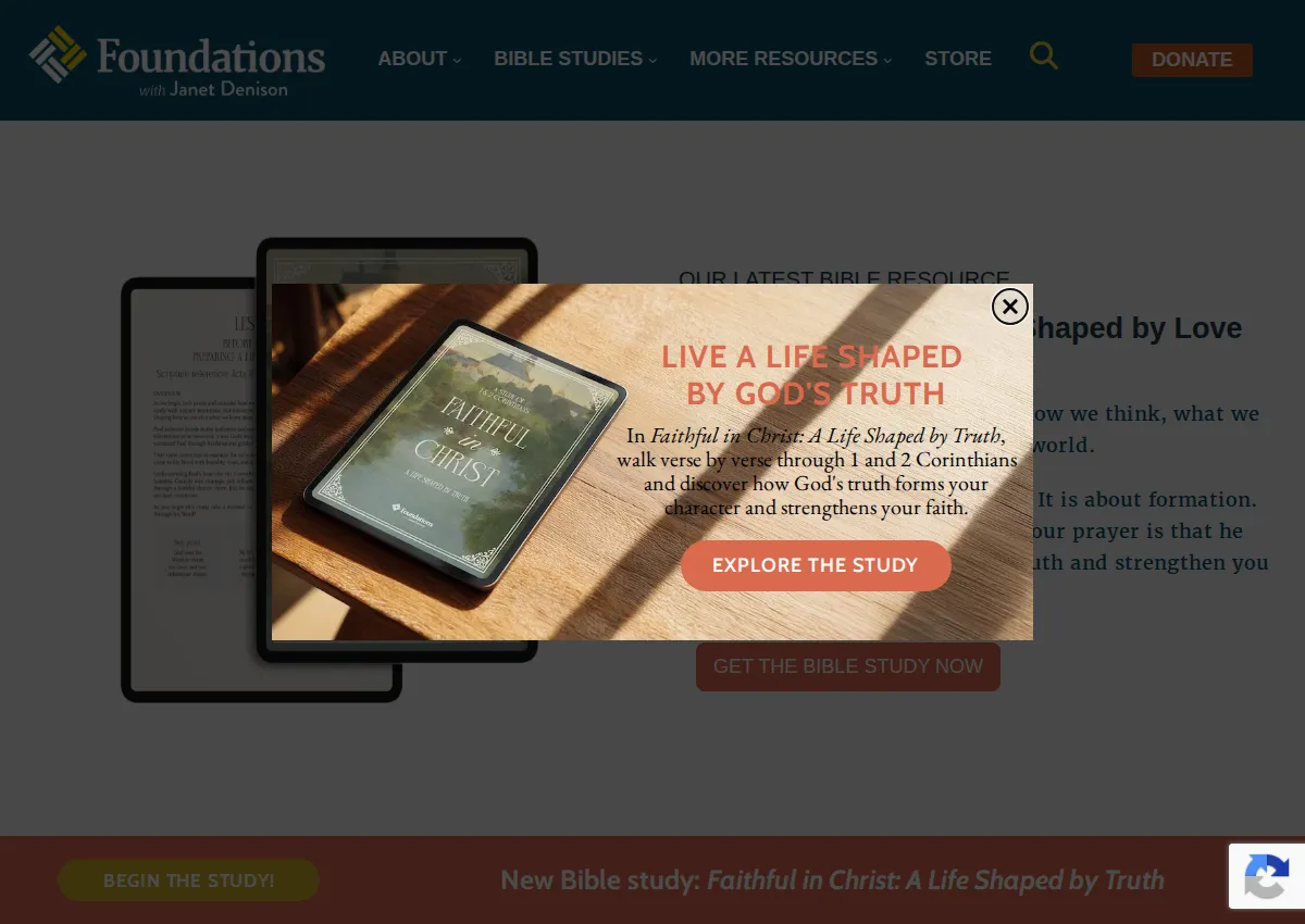 Store homepage