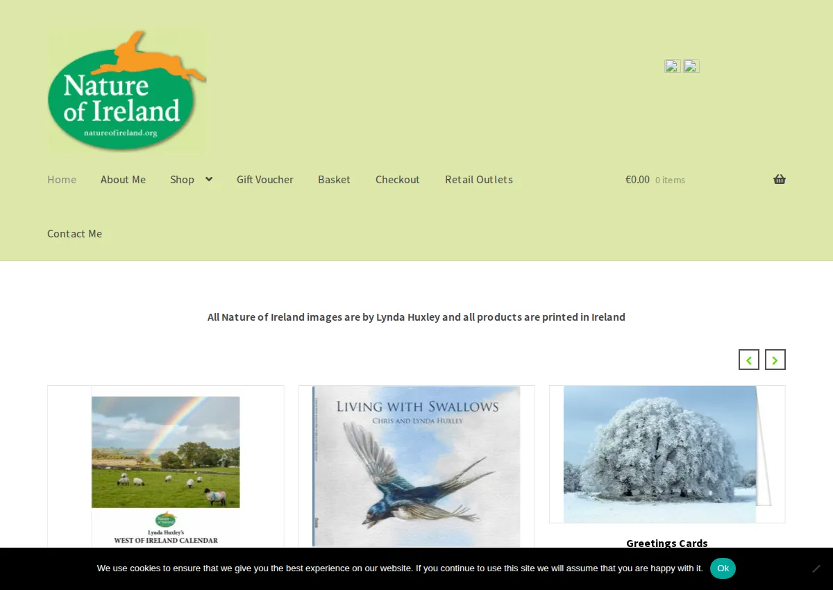 Store homepage