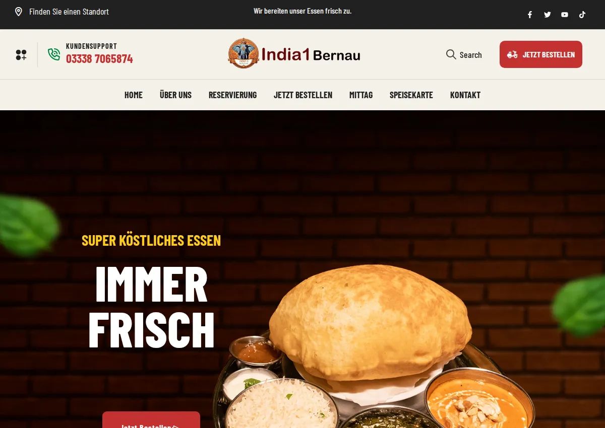 Store homepage