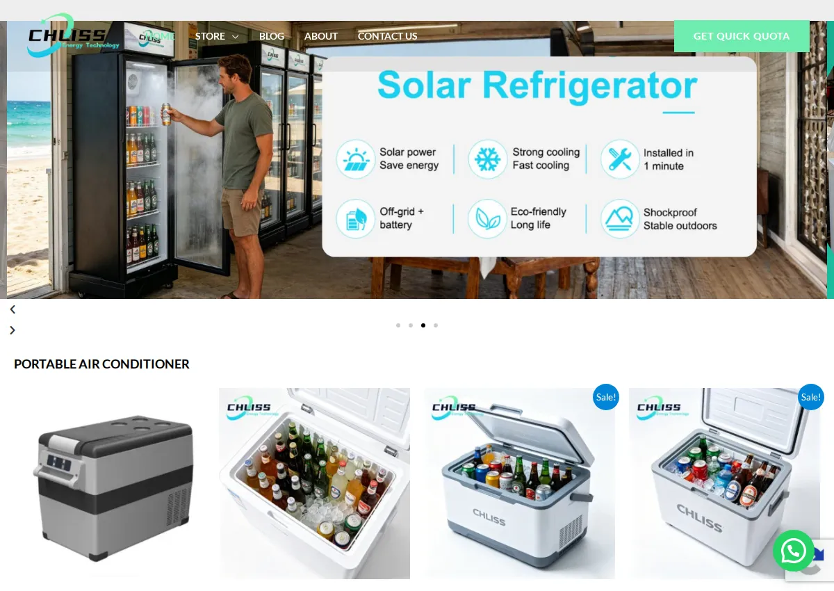 Store homepage