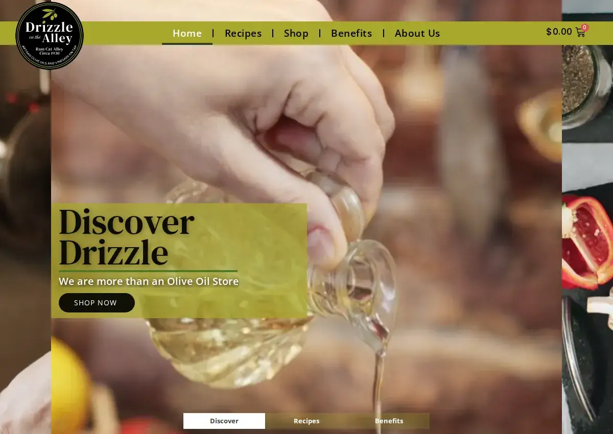 Store homepage