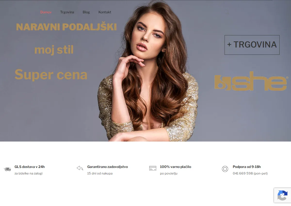 Store homepage