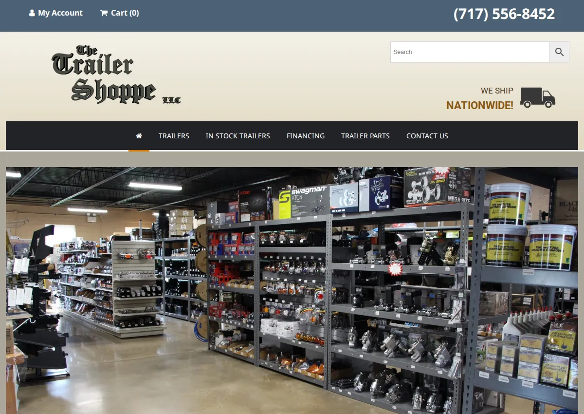 Store homepage