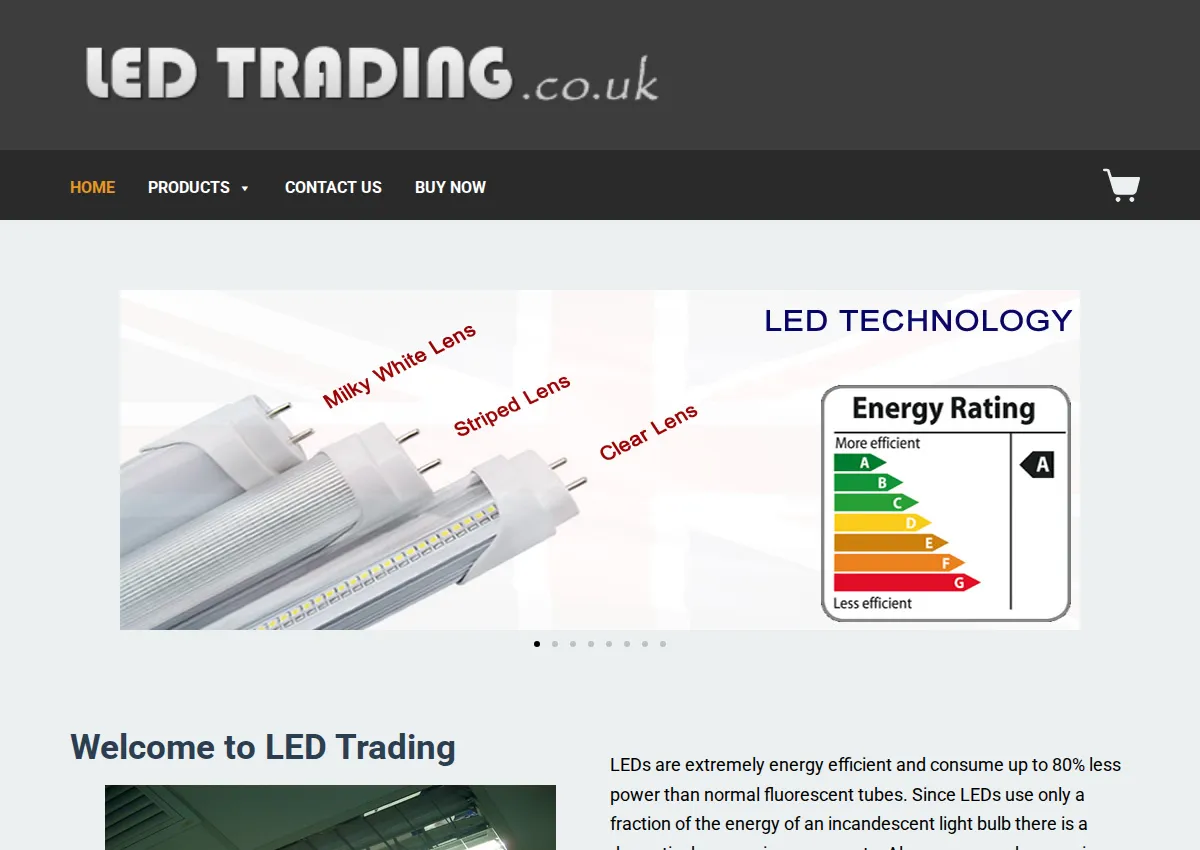 Store homepage