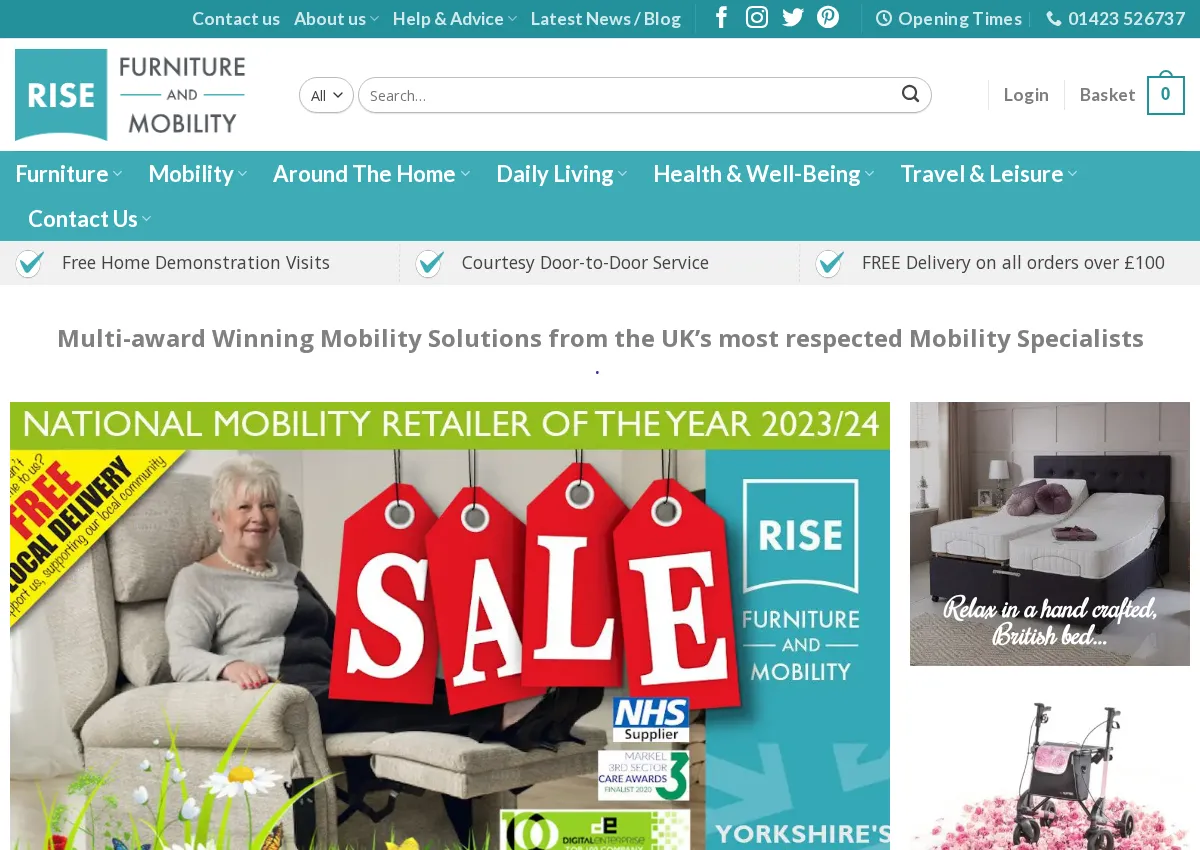 Store homepage