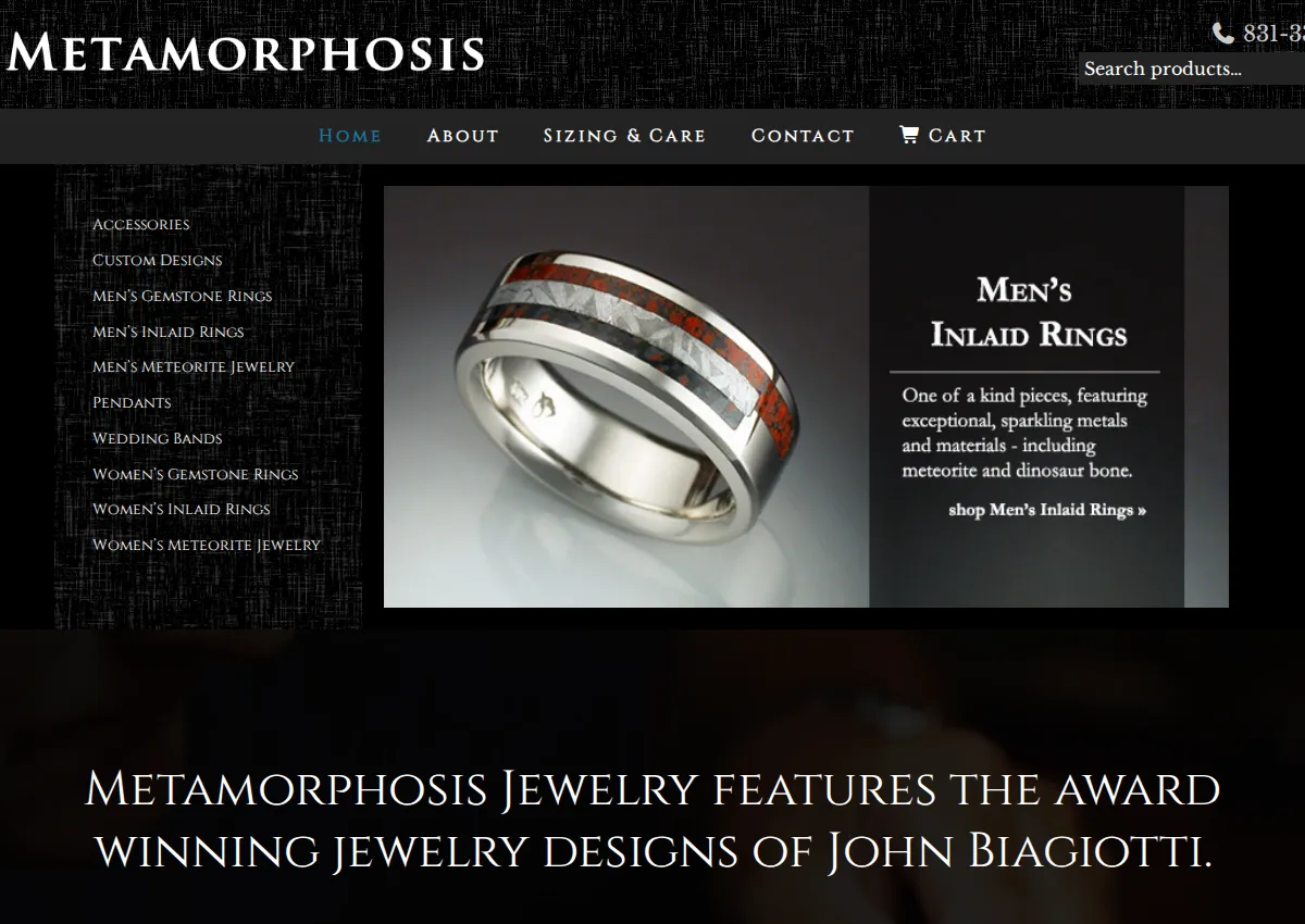 Store homepage