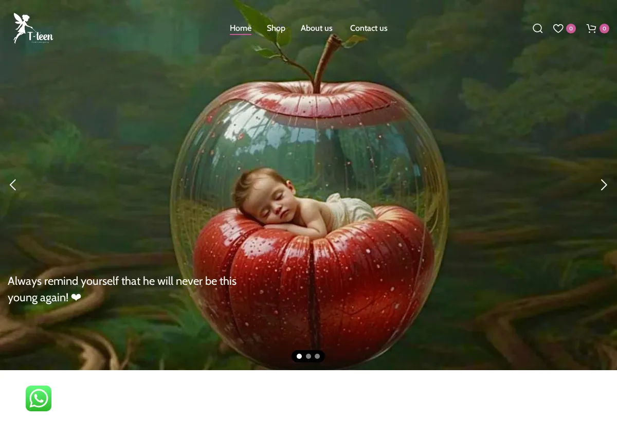 Store homepage
