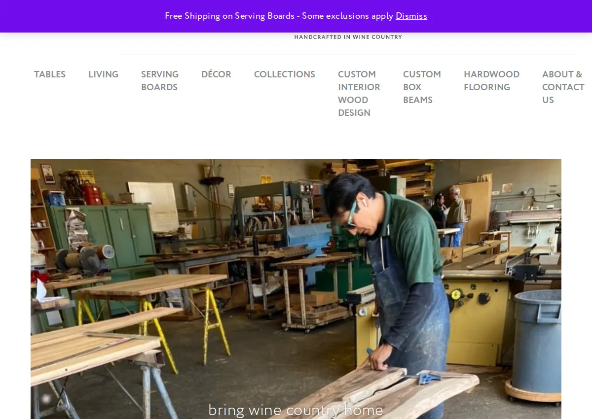 Store homepage