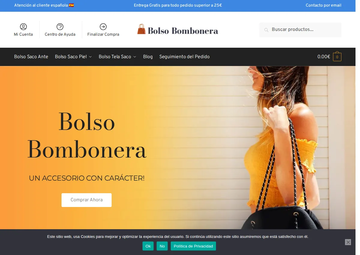 Store homepage