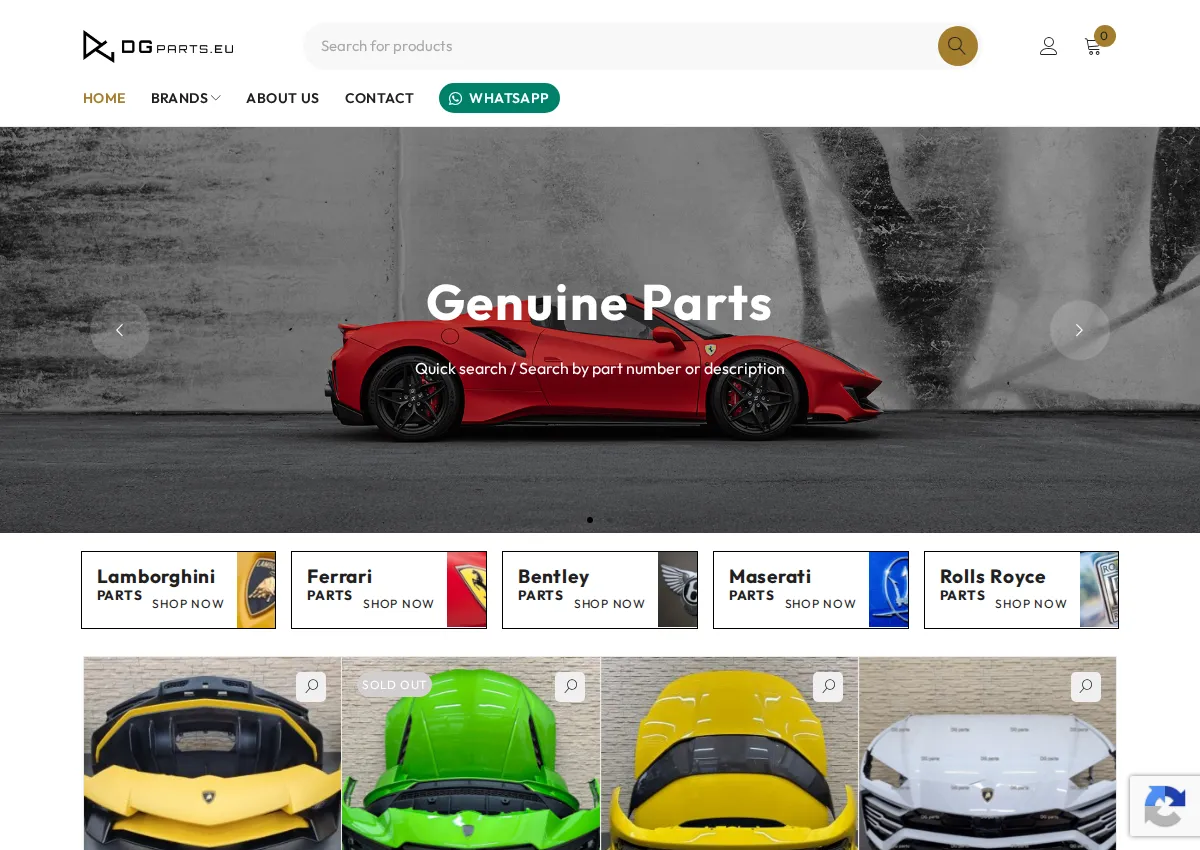 Store homepage
