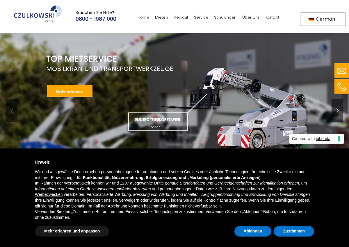 Store homepage