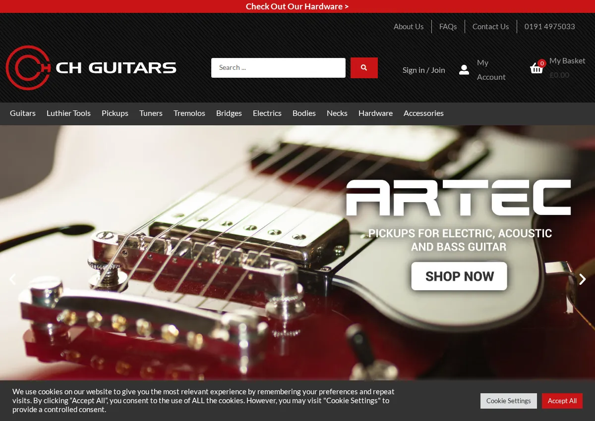 Store homepage