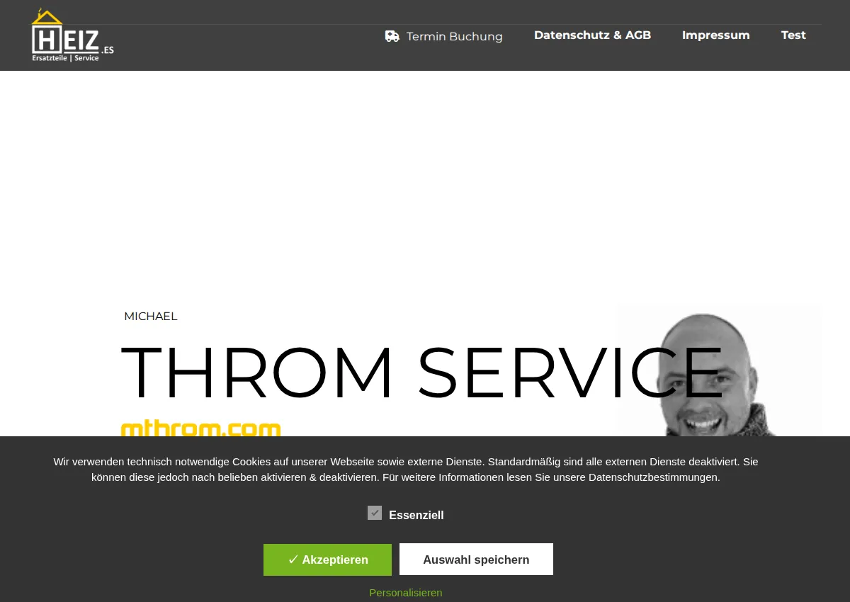 Store homepage