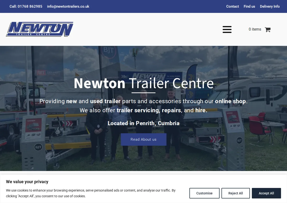 Store homepage