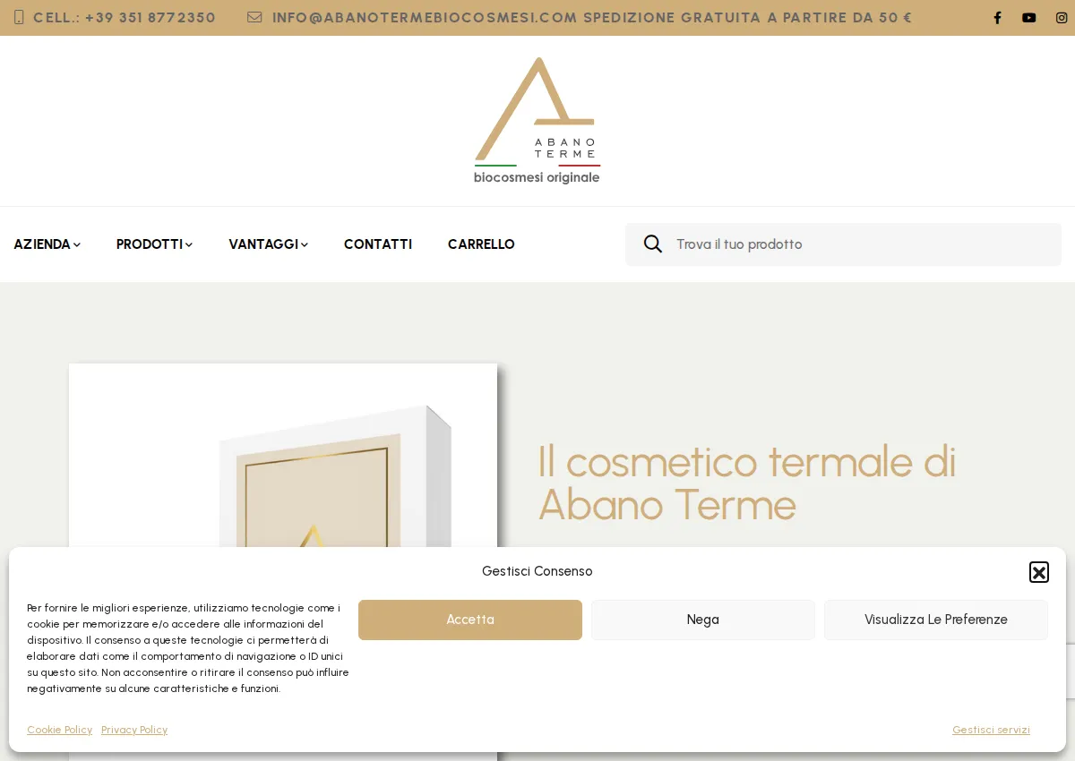 Store homepage