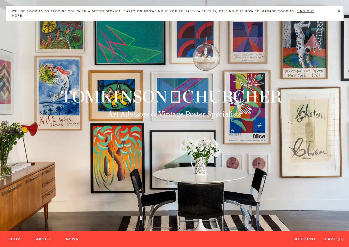 Store homepage