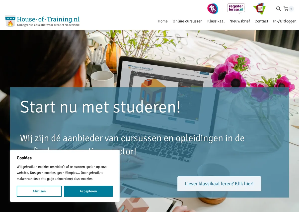 Store homepage