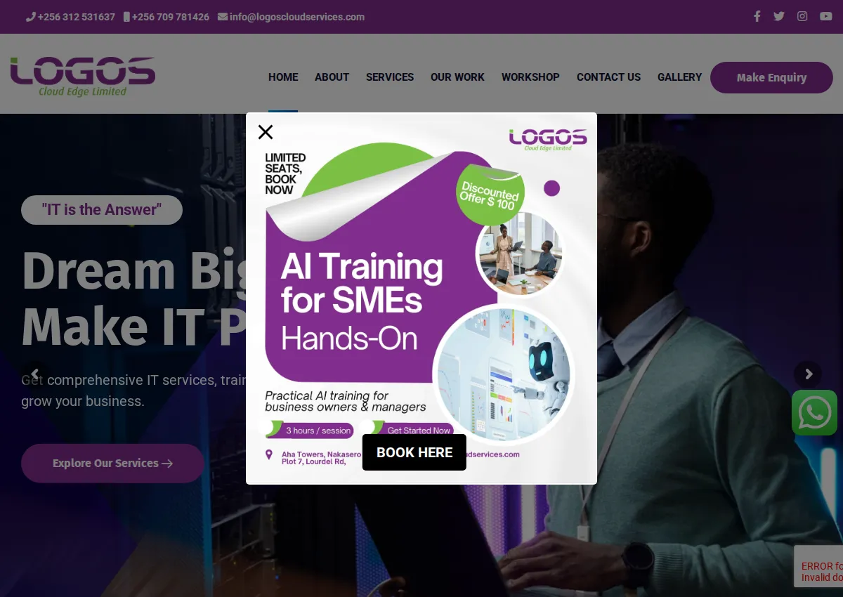 Store homepage