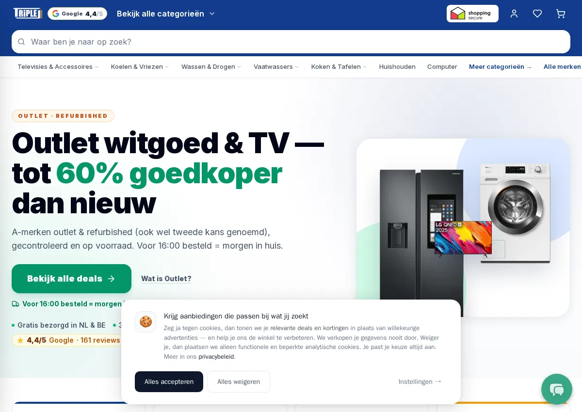 Store homepage
