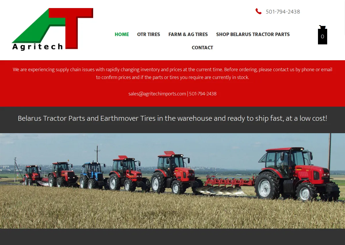 Store homepage