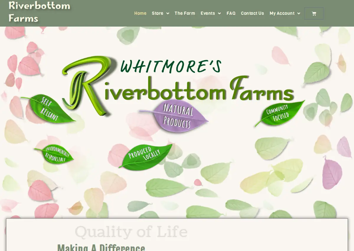 Store homepage