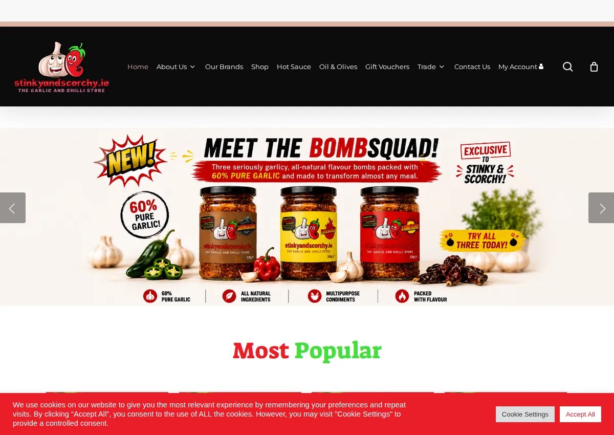 Store homepage