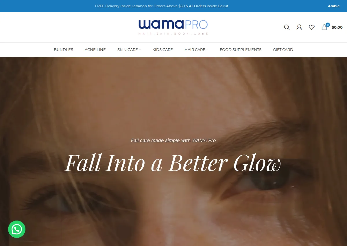 Store homepage