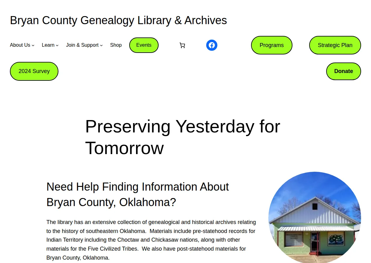 Store homepage