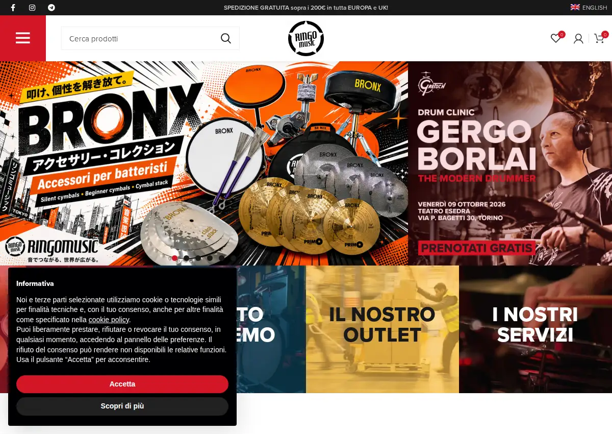 Store homepage