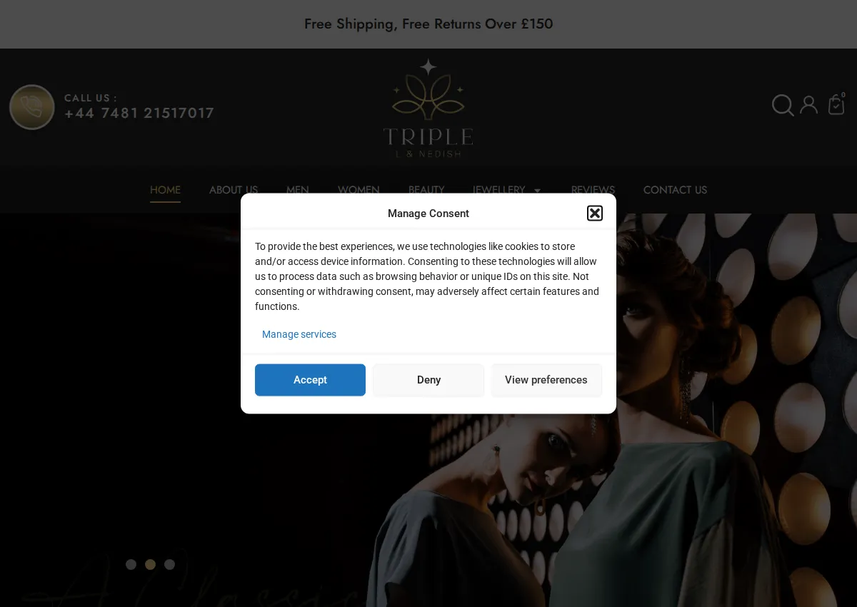 Store homepage
