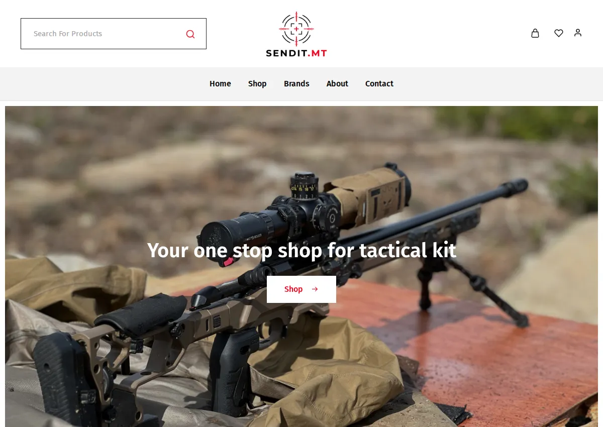 Store homepage