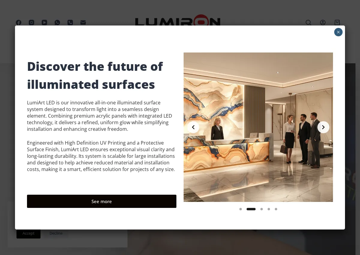 Store homepage