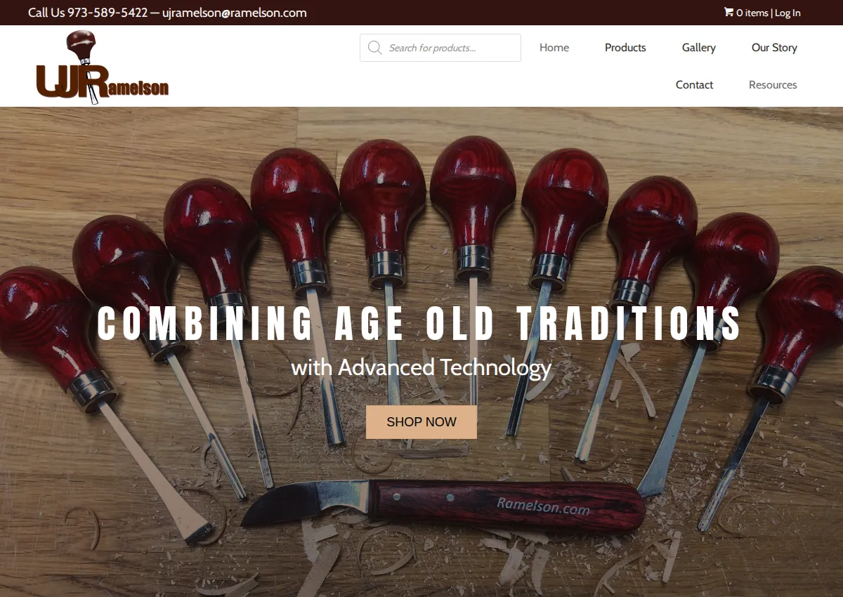 Store homepage