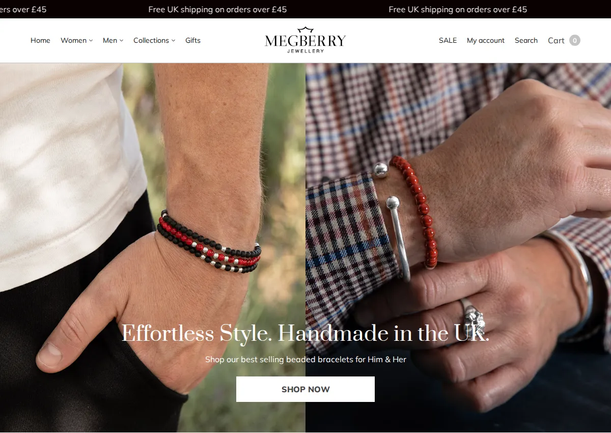 Store homepage