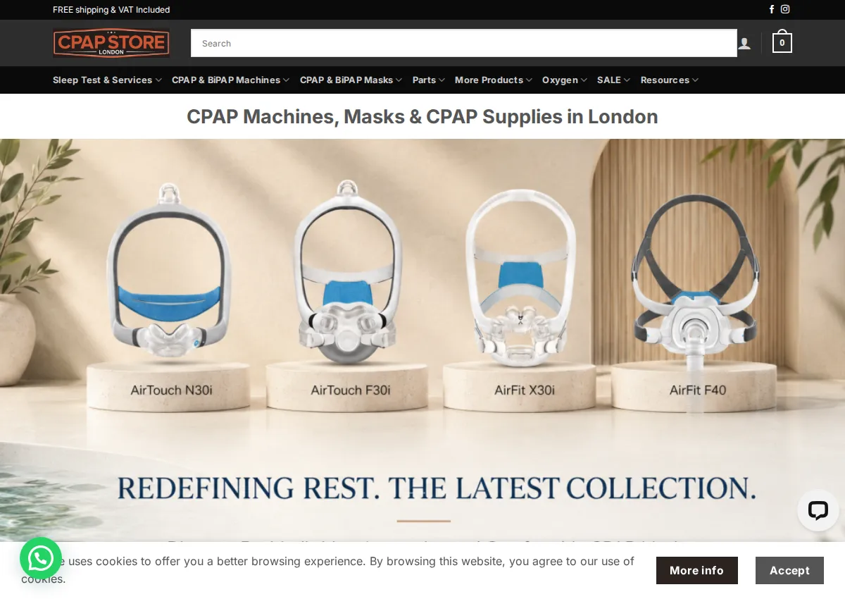 Store homepage