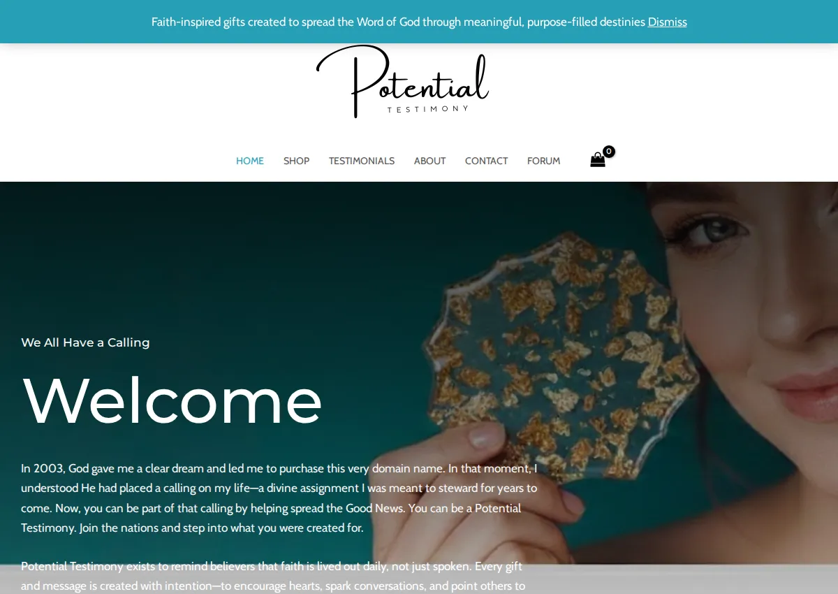 Store homepage