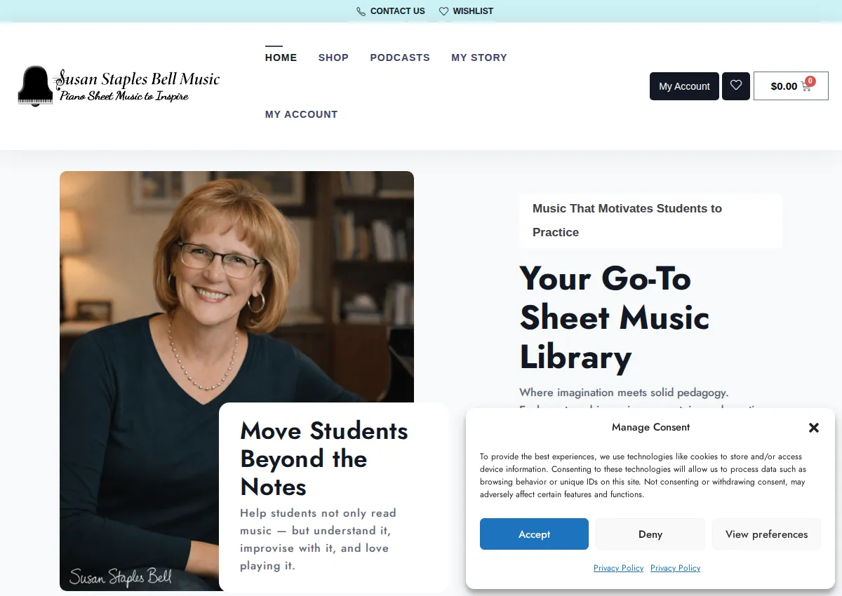 Store homepage