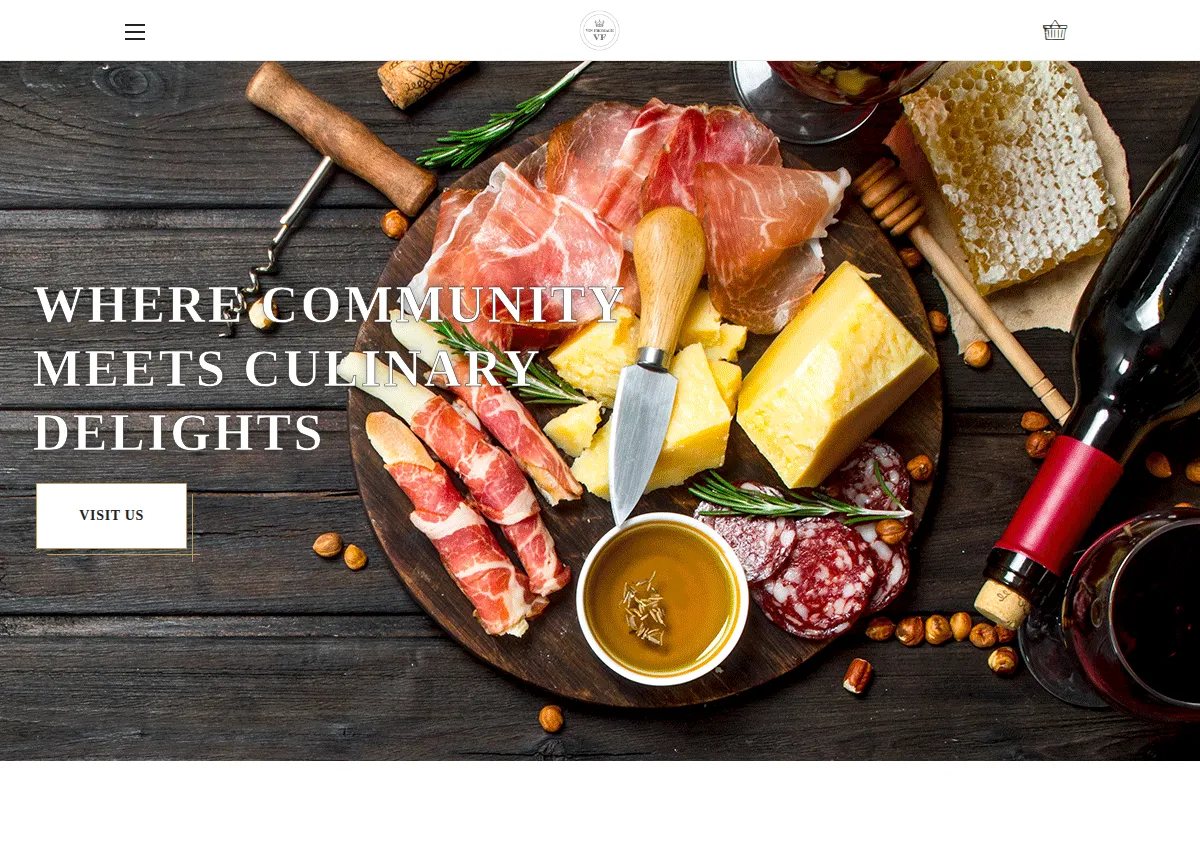 Store homepage