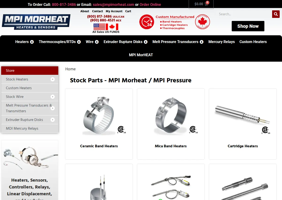 Store homepage