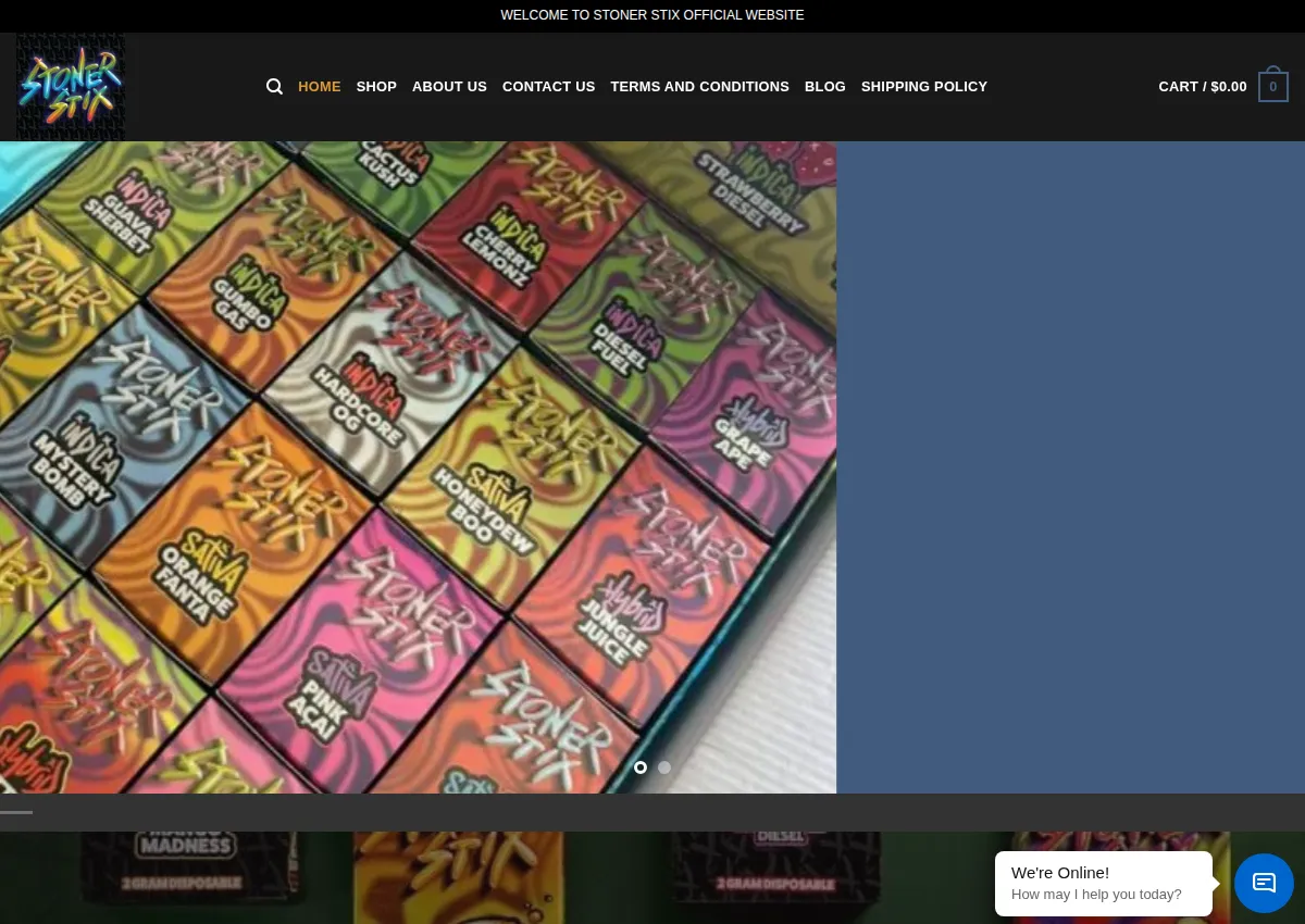 Store homepage