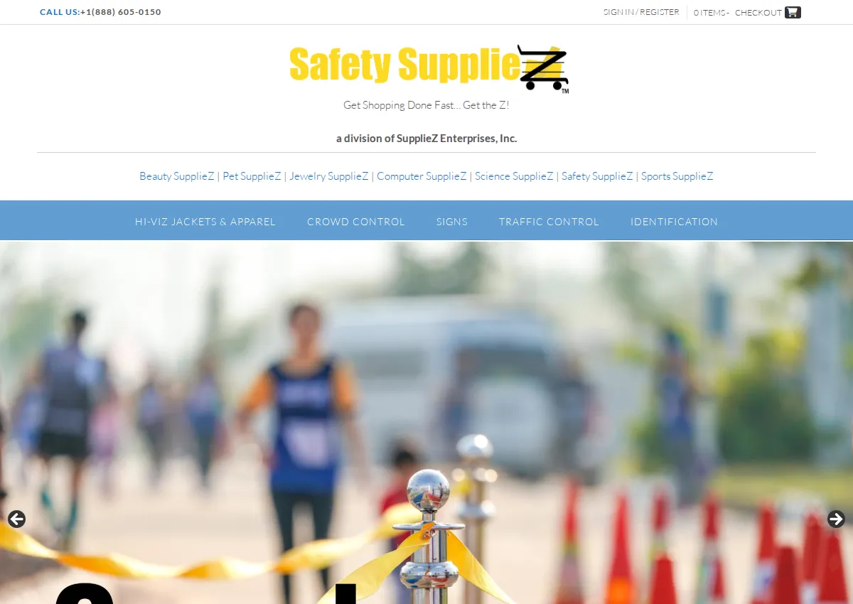 Store homepage