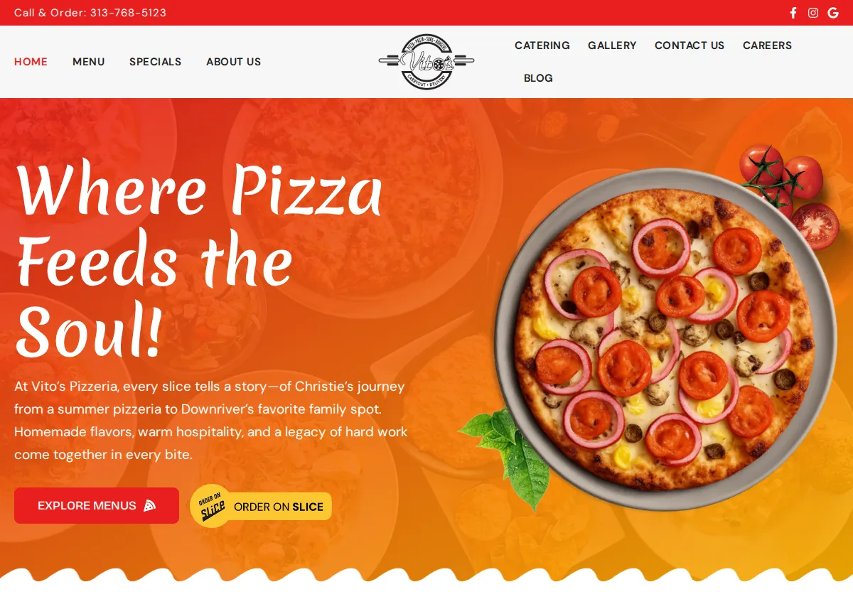 Store homepage