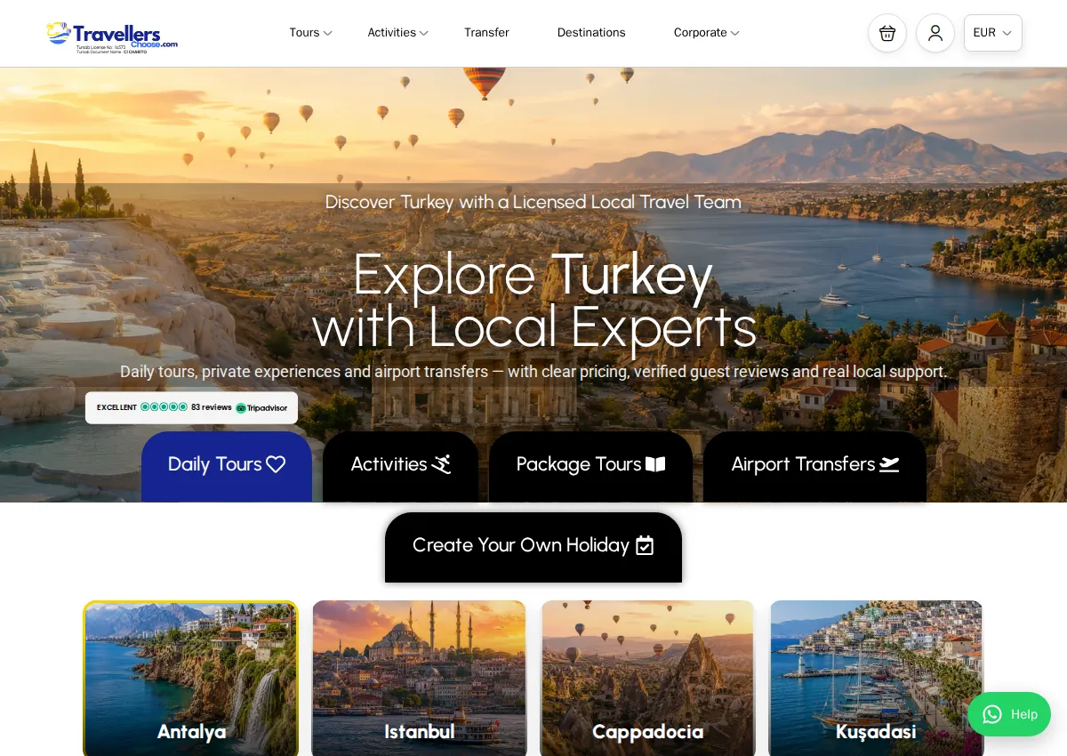 Store homepage