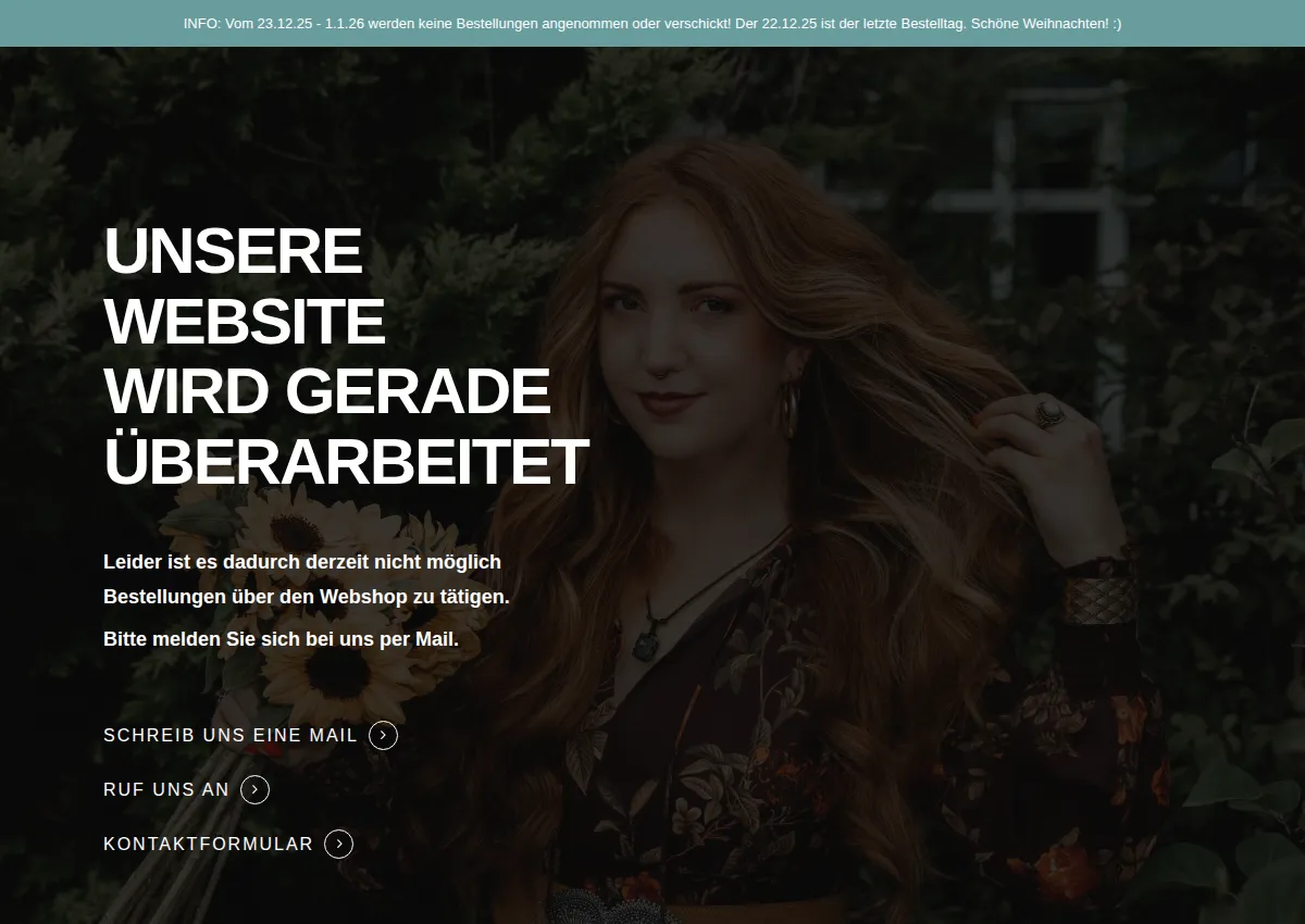 Store homepage