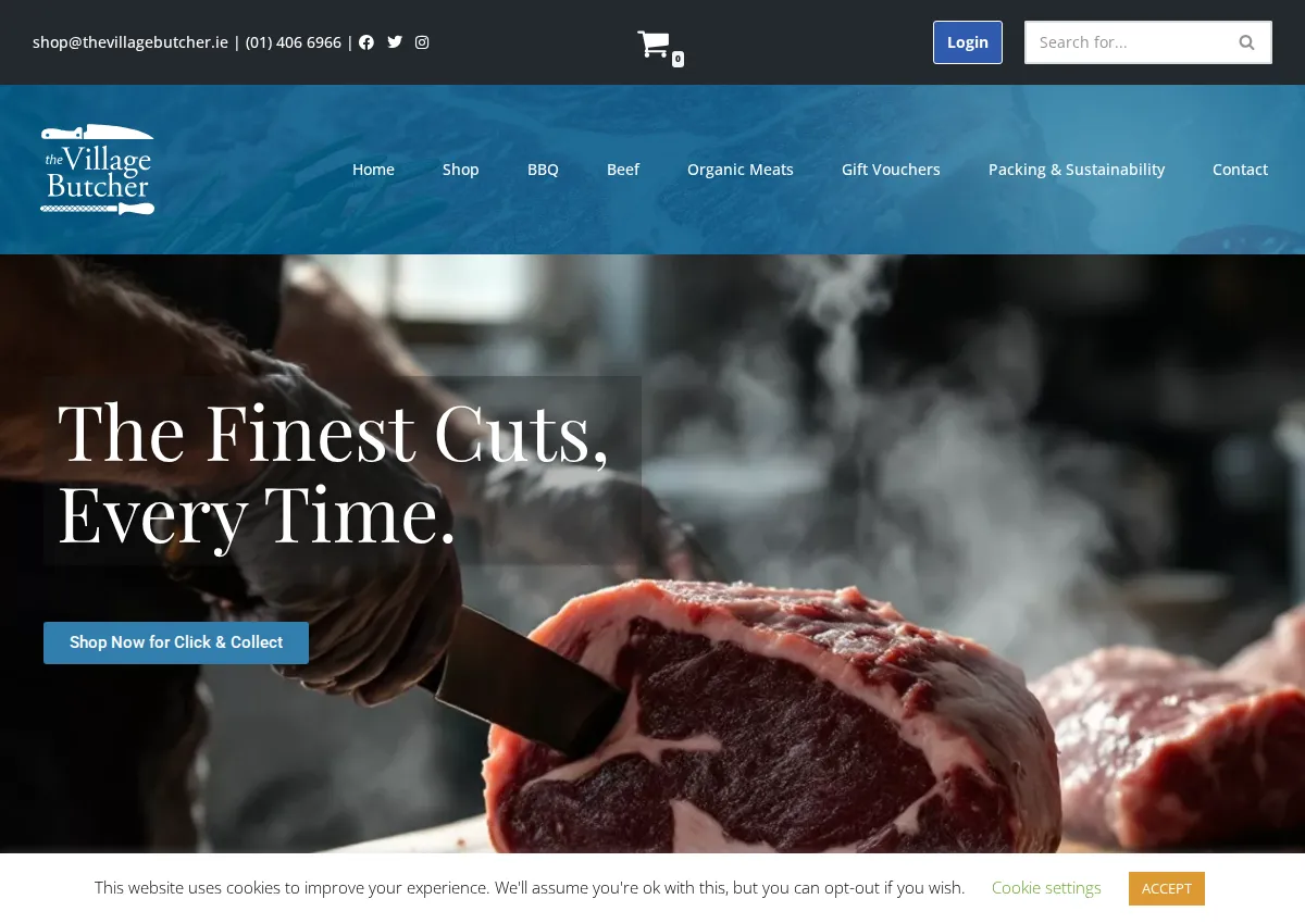 Store homepage